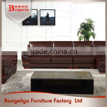 Fine workmanship economical easy maintain used leather sofa