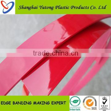 Plastic PVC High Glossy Edge Bands for Furniture parts Decorative materials