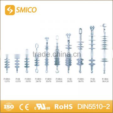 SMICO Hot Selling Products Composite Pin 33Kv Insulators For Power Line