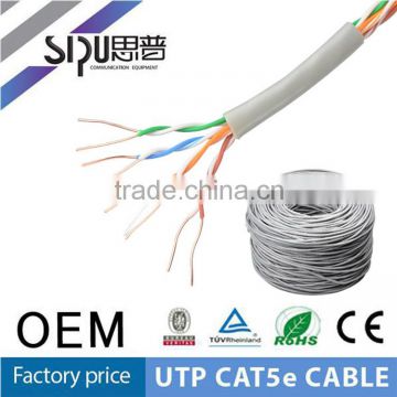 SIPU high quality utp cat5e cable for telecommunication best 305m utp cat5e lan cable 4pr 24awg wholesale cat5e cable supplier