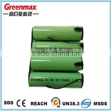 MSDS NI-MH AA Rechargeable Battery Pack 2.4V