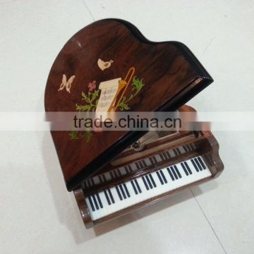 Antique Color Music Jewelry Box in Piano Shape
