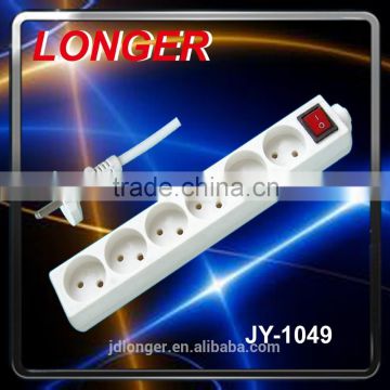 High quality HOLLAND 6 way switch extension socket power strip child protector
