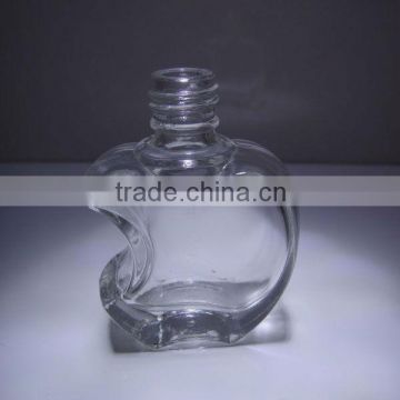 apple shaped glass nail bottle