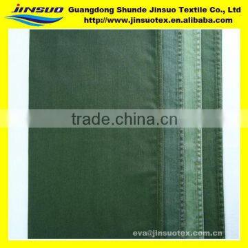 cotton polyester viscose spandex denim fabric Dyed green 10oz