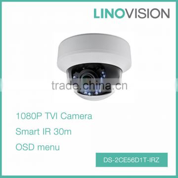 Best HD1080P Indoor Motorized Vari-focal Dome TVI Camera with 30m Smart IR
