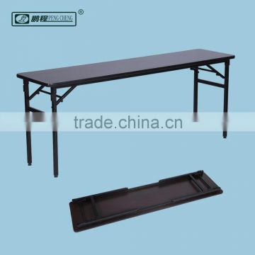 Cheap Wooden Desktop Steel Base Folding Training Table