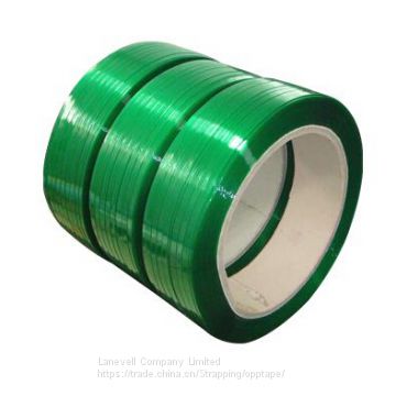 China Factory Green PET Strapping Band embossed polyester strapping band
