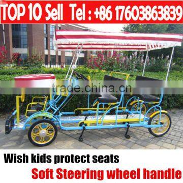 Quadricycle bike buy Tandem 4 Wheel Bicycle Two Person Steel