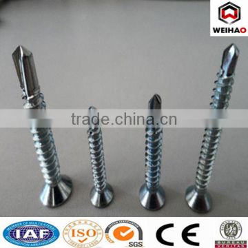Philips countersunk head self-drilling screw with tapping screw