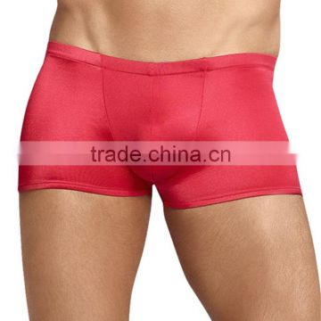 Promotion cheap fashion men plain shorts silk boxer shorts