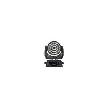360F Moving Head RGBW 4-in-1 LED Wash Zoom Sound Activated Lights For Church / Theatre