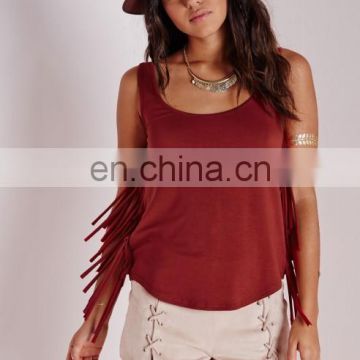 2016 Women Sexy Winered Top