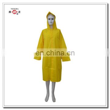 waterproof workwear polyester pvc rain poncho