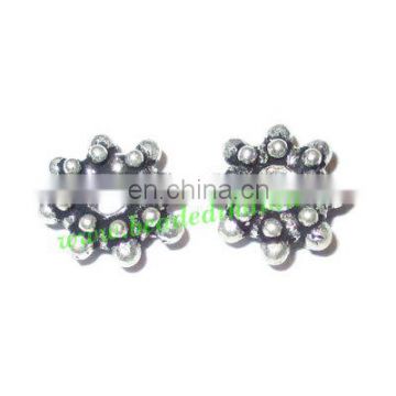Silver Plated Spacers, size: 3x9mm, weight: 0.84 grams. BMSPSP005
