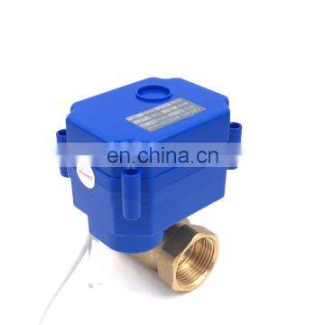 Best Selling wayer  Control Switch Quick Open Closing Shut Off DC12V motor electric Brass Ball Valve for Water Filter