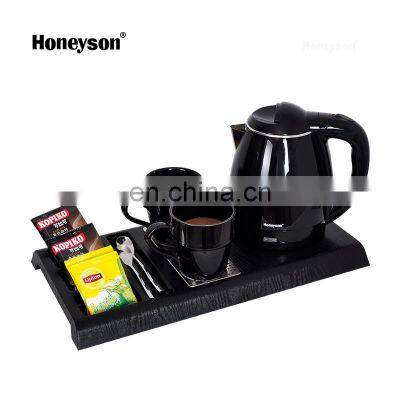 hotel 2 cup large capacity electric water kettle tray set honeyson