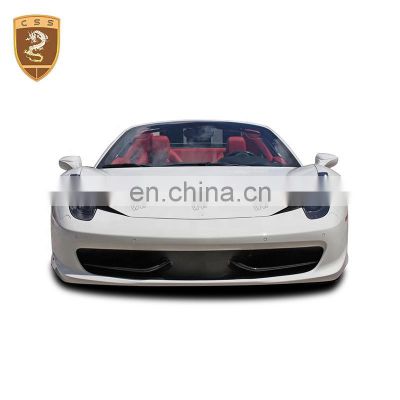 Carbon Fiber Front Canards Car Decoration Accessories Exterior for Ferrari 458 Bumper Splitters Auto Parts