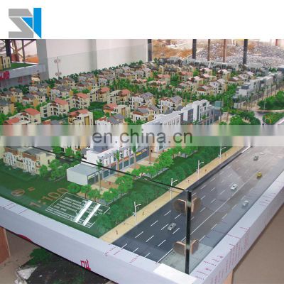 1:150 scale model 3d maquette , architectural model for housing