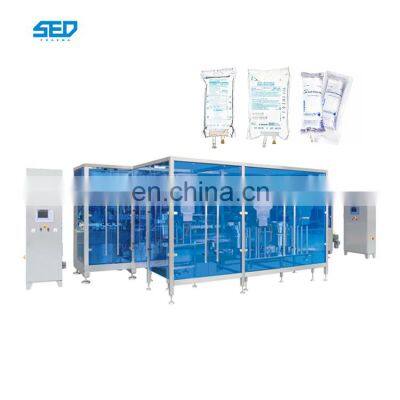 Pharmaceutical Non-pvc Film Bag Infusion IV Soft Bag Filling and Sealing Machine Production Line