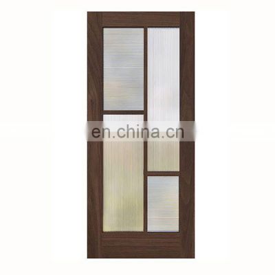Toilet bathroom home entry modern glass solid wood glazed new frosted pocket frosted prehung interior glass doors