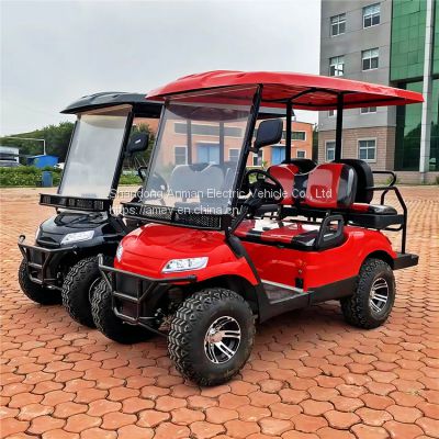 2-row 4-seat electric golf cart beach car