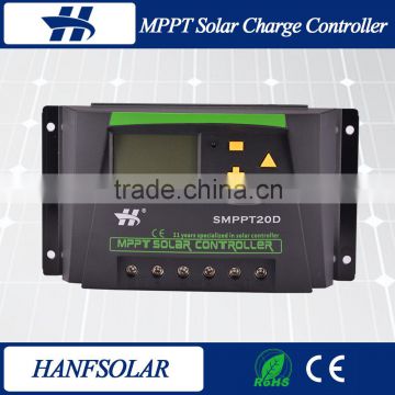 High efficiency 20A mppt solar charge controller