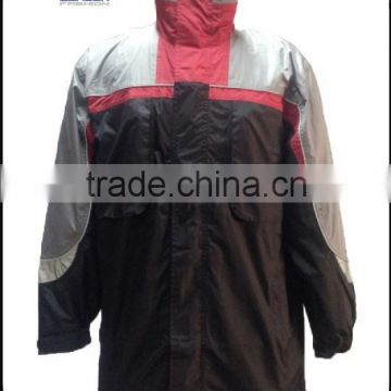 Men's outer waterproof jacket & polyester pongee ribstop jacket
