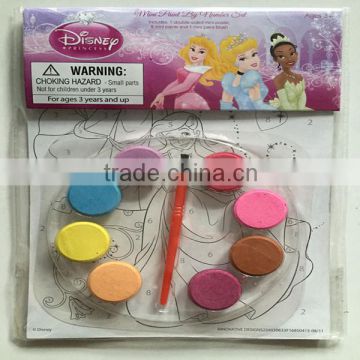 Princess Water color paint set with Art Brush