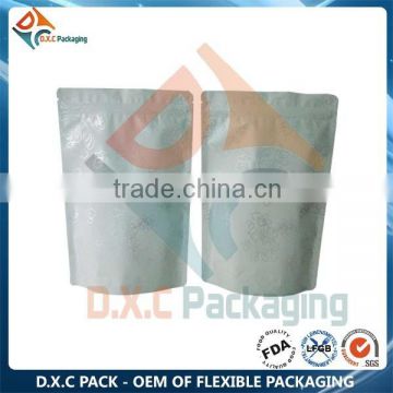 Custom Printed Plastic Lined Paper Bag With Zipper