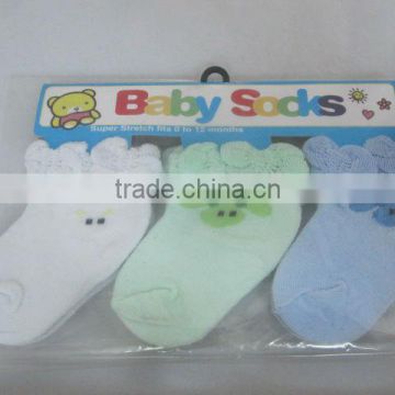 pretty cotton baby socks,lovely cartoon design infant baby socks,infant socks