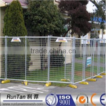 2014 welded hot dipped galvanized factory construction portable fence