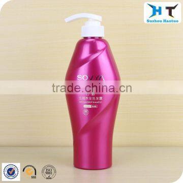 New design 500ml beautiful colorful plastic shampoo bottle with dispenser pump