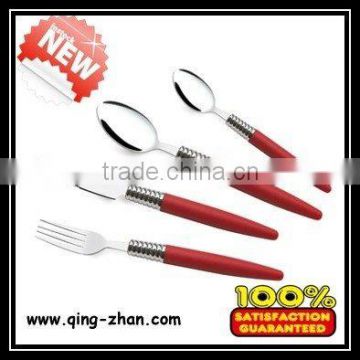 plastic handle cutlery set T004