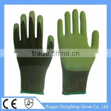 High Quality Crinkle Latex Coated Bamboo Fiber Gloves