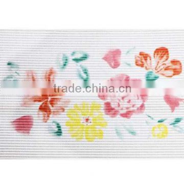 Decorative PVC foam polyester door mat
