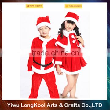 Wholesale cheap christmas costume cosplay santa claus costume children red christmas costume