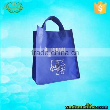 promotion customized non woven blue shopping bag