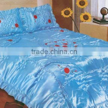 China 100% polyester dyed satin fabric home textiles wholesale