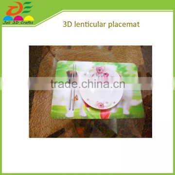 High quality eco-friendly plactic animal 3D christmas Placemat