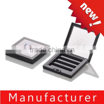 Custom black square eyeshadow packaging / case / container / packing with window
