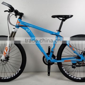 Cheap 26'' aluminum full suspension mountain bike/mountain bicycle for sale