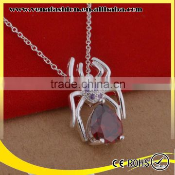 necklace silver spider pattern big pure silver chain necklace