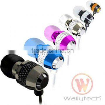 Wallytech WEA-081 Metal Earphone For iPod For MP3 / MP4