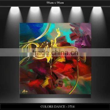100% Handmade Abstract Canvas Art Painting for living room xd-phoenix01547