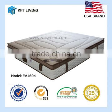 using high grade steel wire seperated spring mattress to lover dream bed