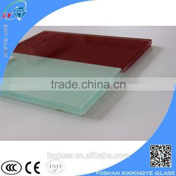 High temperature tempered back painted glass