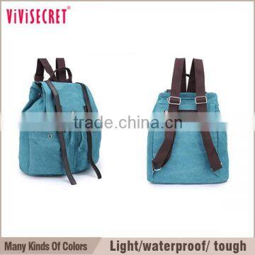 vivisecret Light weight Canvas Backpack Sport backpack School Backpack Book Bag Satchel Rucksack