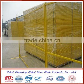 Powder painting steel Canada temporary fence