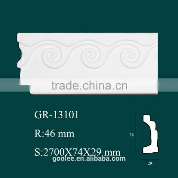 European- style Architectural Decorative PU Carved Cornice Molding